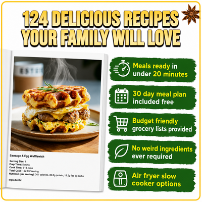The High Protein Cookbook | 124 High-Protein Recipes & 30-Day Meal Plan
