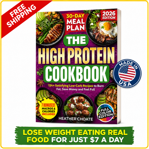 The High Protein Cookbook | 124 High-Protein Recipes & 30-Day Meal Plan