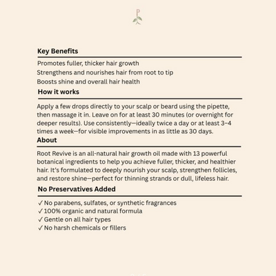 Root Revive Organic Hair Growth Oil