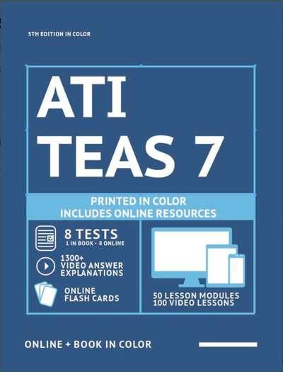 ATI TEAS 7 Study Guide – 5th Edition | Practice Tests + Online Resources